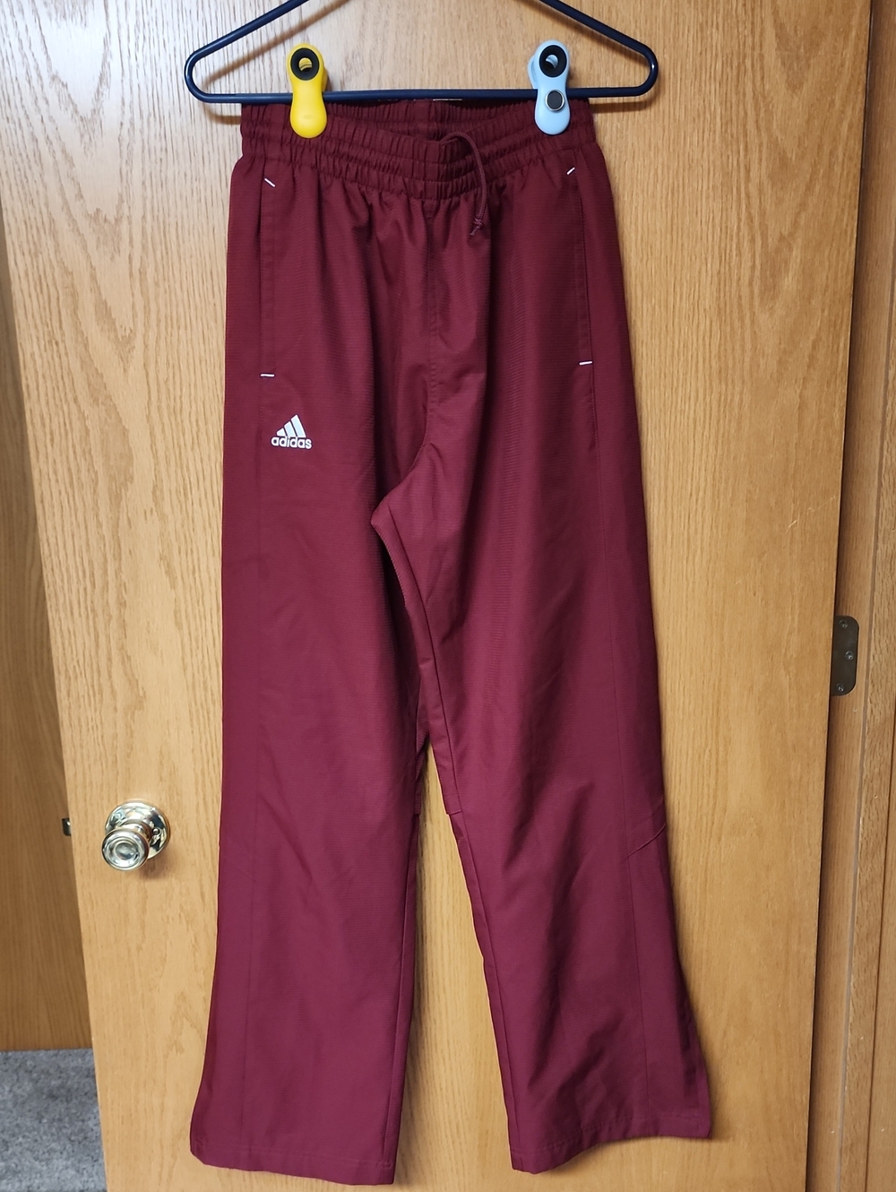 Adidas Maroon Athletic Joggers mens M number 1018